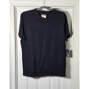 NEW Buck Mason Field Spec Cotton Heavy Tee Shirt Large Black Short Sleeve